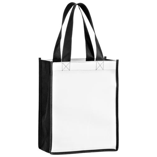 Full Coverage OPP Laminated Non-Woven Tote Bag w/ Full Color (8"x4"x10") - Sublimated